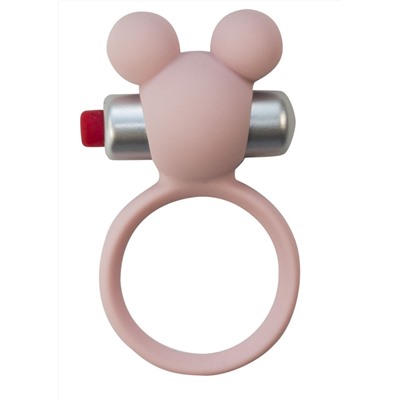 Розовое эрекционное виброколечко Emotions Minnie Light pink