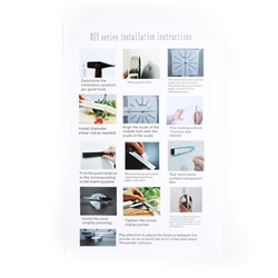 Часы настенные интерьерные большие, 3d «Клермонт», плавный ход, наклейка, d-120 см