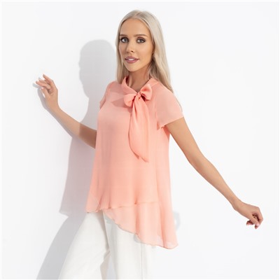 Блуза многослойная, Невероятная красотка (персик)