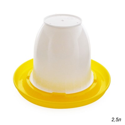 Поилка для птиц 2,5 л  микс/уп 15/