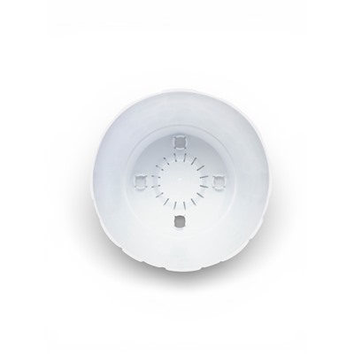 Горшок для цветов с поддоном «Камешки», 3 л, пластиковый, белый