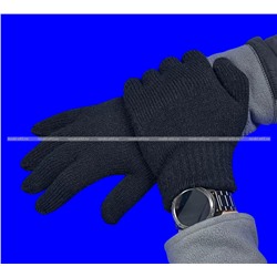 Перчатки мужские зимние толстые двойные ЧЕРНЫЕ арт. А-8