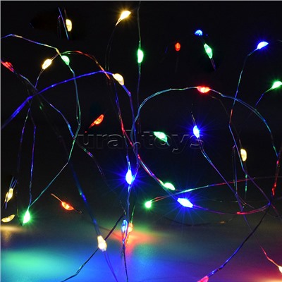 Электрогирлянда 20м, 200 ламп, цветная