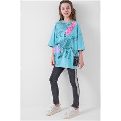 Фуфайка трикотажная для девочек (футболка) PLAYTODAY, 1242973