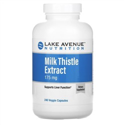 Lake Avenue Nutrition, экстракт расторопши, 175 мг, 240 растительных капсул