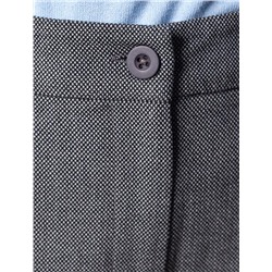 Брюки-палаццо из фактурной черно-серой поливискозы с эластаном