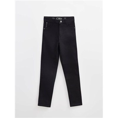 Mom Fit CONTE CON-665 Классические черные джинсы mom из eco-friendly денима