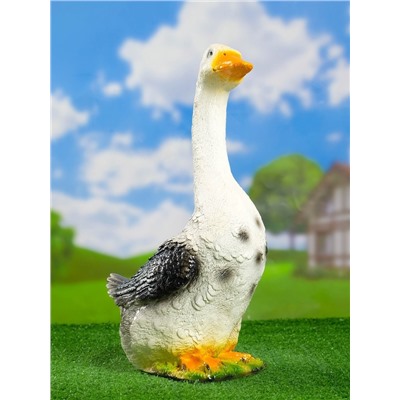 Садовая фигура из гипса «Гусь садовый» средний, 49 см