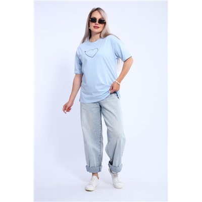 Футболка женская ФЖ0062А (Небесно-голубой)