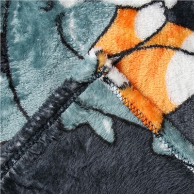 Плед Festival Catshark, 100×150 см, микрофибра 190 г/м², синий
