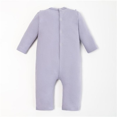 Комбинезон с бантиком для девочки «Крошка Я» BASIC LINE, рост 74-80 см, сиреневый