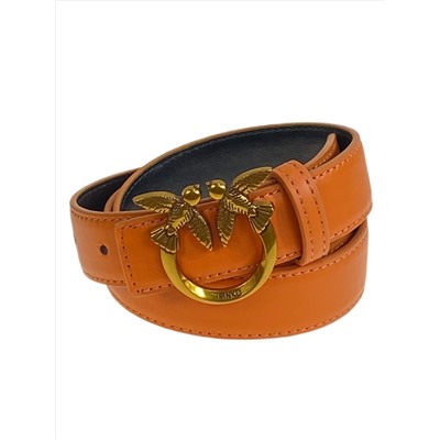 Ремень женский из искусственной, цвет оранжевый