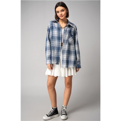 Рубашка женская в клетку Happyfox