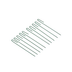 Колышек универсальный, h=30 см, ножка d=0.3 см, набор 10 шт., зелёный, Greengo