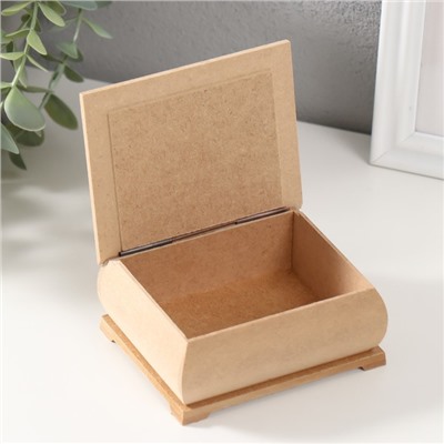 Шкатулка для росписи, декора, дерево, 8×10×4 см