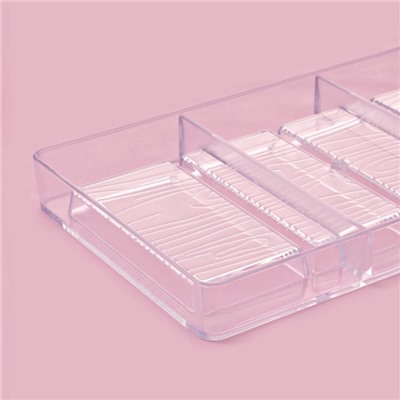 Форма для шоколада «Кора дерева», пластик, 20×12×2.5 см, 4 ячейки 8.5×2.1×0.8 см, прозрачная