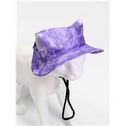 Панама для собак и кошек, размер S, ОГ - 23 см, вес 2-7 кг, фиолетовая