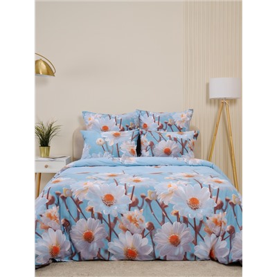 Пододеяльник бязь люкс на молнии - Ромашки