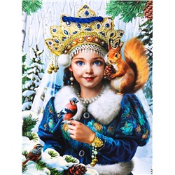 Пакет подарочный новогодний ламинированный, «Новогодняя пора», 11.5×6.5×14.5 см