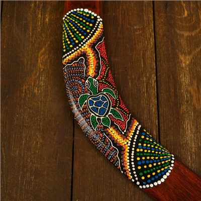 Сувенир Бумеранг «Цветная волна», 50×6×1 см