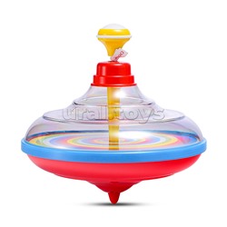 Юла большая прозрачная с музыкой