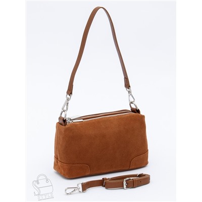 Сумка женская кожаная 5555PEF brown Polina&Eiterou  в Новосибирске
