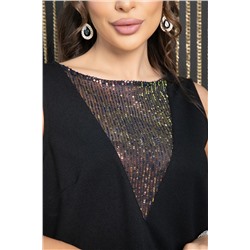 Платье Донна шик (черное) П11615