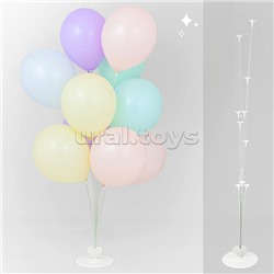 Стойка для шаров Фонтан Сердце, 11 насадок, 1 м, 1 шт.