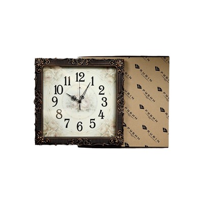 Часы настенные интерьерные «Барака», бесшумные, плавный ход, 38×38 см, бронзовые