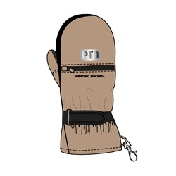 Варежки текстильные для девочек