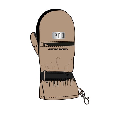 Варежки текстильные для девочек