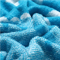 Полотенце махровое «Этель» Dinotime, 70×130 см, хлопок 100%, сине-белое