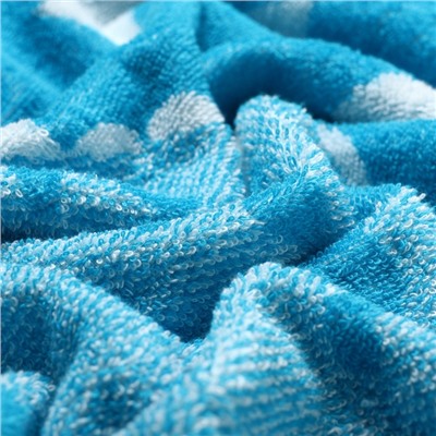 Полотенце махровое «Этель» Dinotime, 70×130 см, хлопок 100%, сине-белое