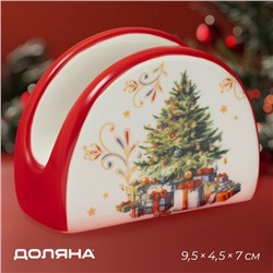Салфетница новогодняя Доляна «Волшебное дерево», 9.5×4.5×7 см