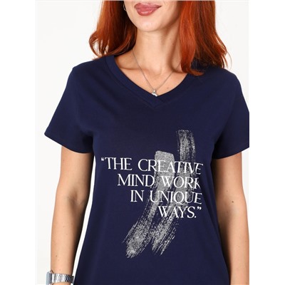 Сопряжение - футболка чернильный