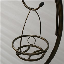 Подставка для цветов, напольная, разборная, на 3 горшка, d=18 см, бронзовая