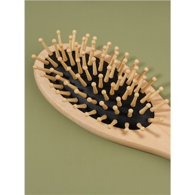 Расчёска массажная DARK, деревянная, 6×22(±1) см
