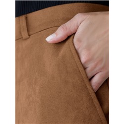 Юбка четырехклинка из искусственной замши