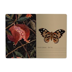 Записная книжка А5  40л клетка "FLORA.ГРАНАТ" 7-40-001/170 Bruno Visconti