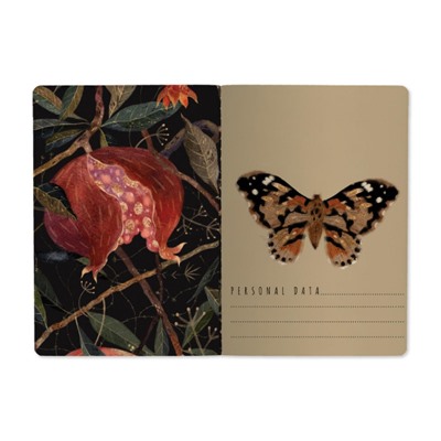 Записная книжка А5  40л клетка "FLORA.ГРАНАТ" 7-40-001/170 Bruno Visconti