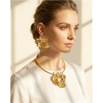 Комплект: колье-обруч и серьги