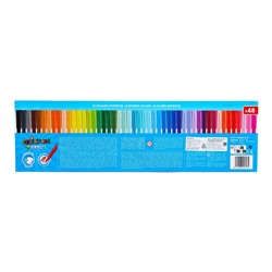 Фломастеры 48 цветов Maped COLOR'PEPS OCEAN, с заблокированным пишущим узлом, суперсмываемые, в картонной коробке