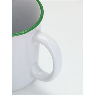 УЦЕНКА Кружка керамическая «Новогодний венок», 340 мл