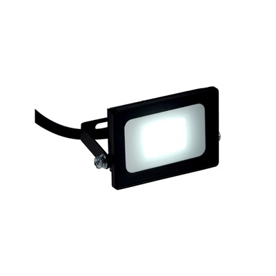 Прожектор светодиодный VKL Electric, 10 Вт, 1200 лм, 6500К, IP65, 220 В чёрный, свечение холодное белое