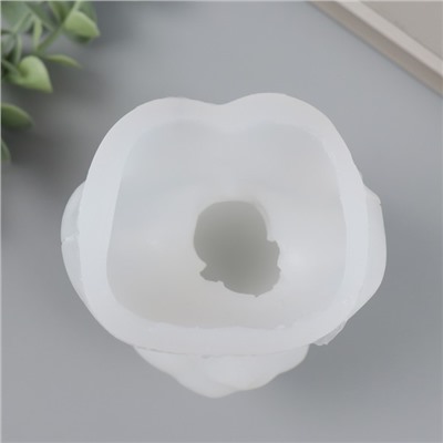 Молд силиконовый «Девушка с цветами на глазах» 10×8×6 см