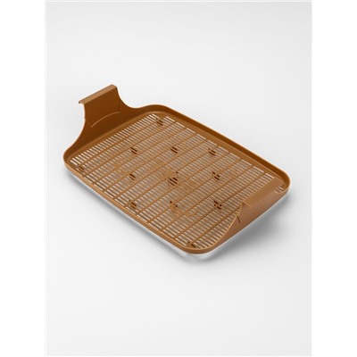 Туалет с сеткой, 44×33×11.5 см, капучино