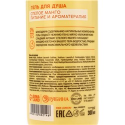 Гель для душа женский, 300 мл, аромат спелого манго, URAL LAB
