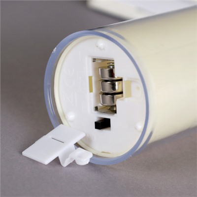 Свеча светодиодная подвижный фитиль в подсвечнике 12 см / VFR-23 /уп 12/288/