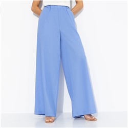 Брюки свободного силуэта, Легкость льна (голубые)