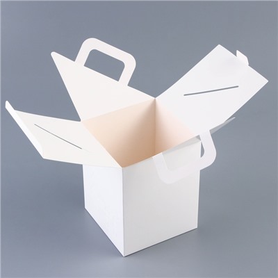 Коробка складная подарочная, новогодняя упаковка, 14×14×18